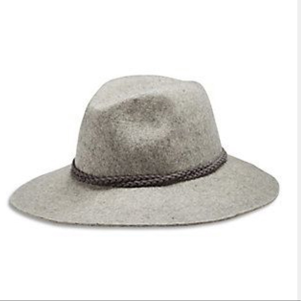 Lucky Brand Grey Felt Panama Hat